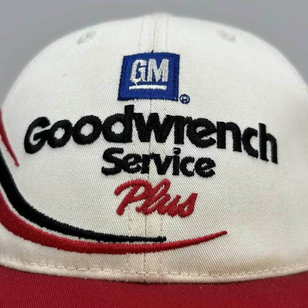 Vintage GM Goodwrench Service Plus Snapback Hat Chase Authentics NASCAR W3
